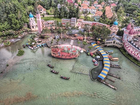 little venice puncak wisata little venice dari udara
