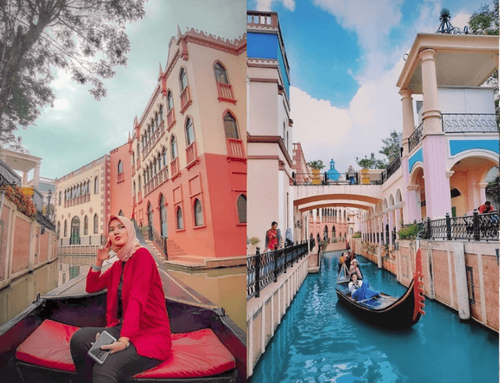 perahu gondola little venice puncak perahu gondola little venice