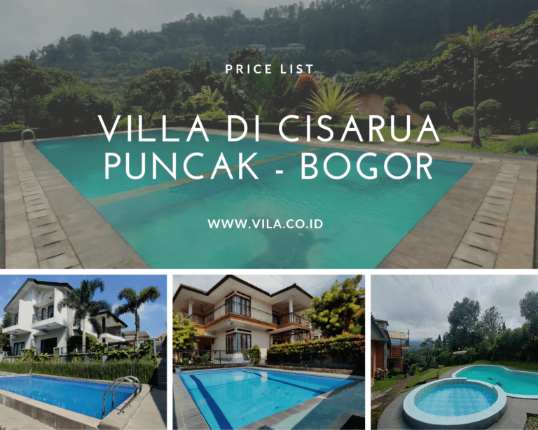 Sewa Villa Di Cisarua Puncak Bogor Murah - VILA.CO.ID
