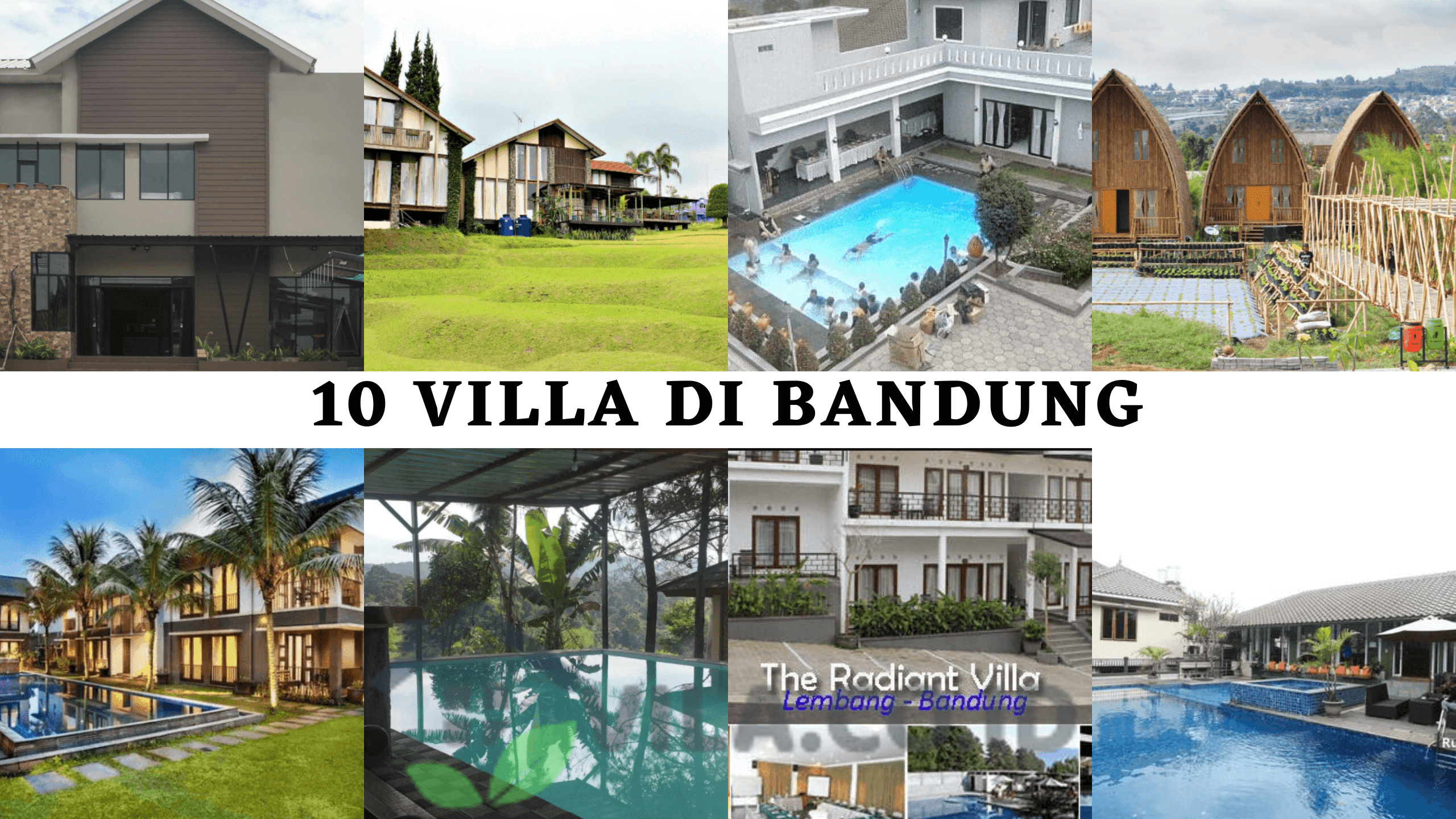 13 Villa Di Bandung Murah Private Pool Untuk Rombongan Keluarga - VILA